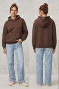 Aritzia Cozy Sweatfleece Perfect Fit Hoodie Rich Mocha Loungewear