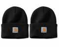 Adult Carhartt Knit Cuffed Beanie Black 2 Pack