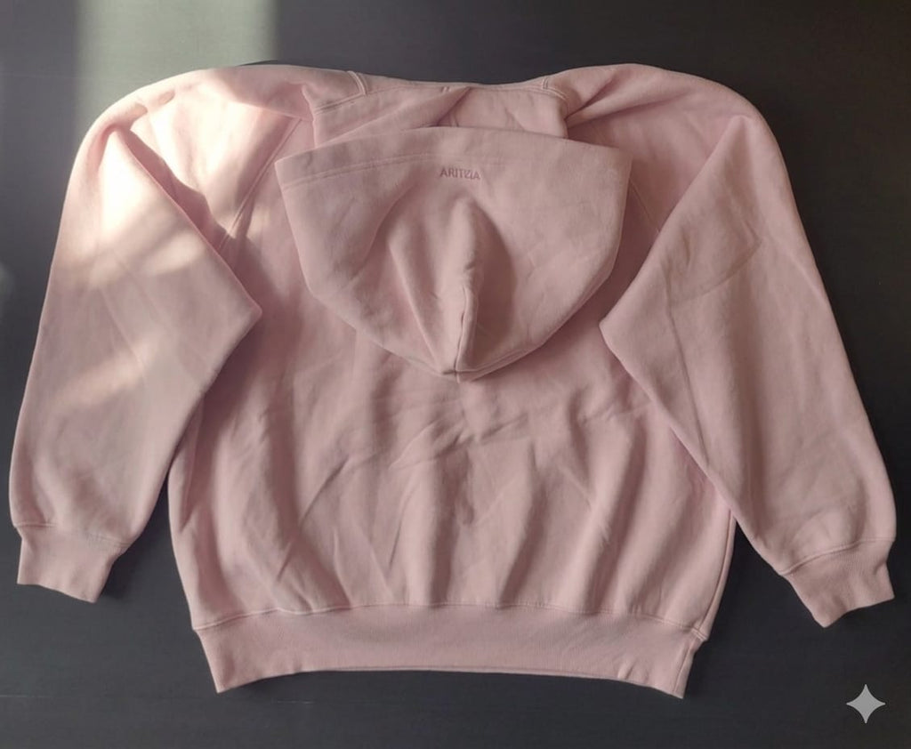 Aritzia Cozy Sweatfleece Mega Raglan Hoodie Cupid Pink Loungewear